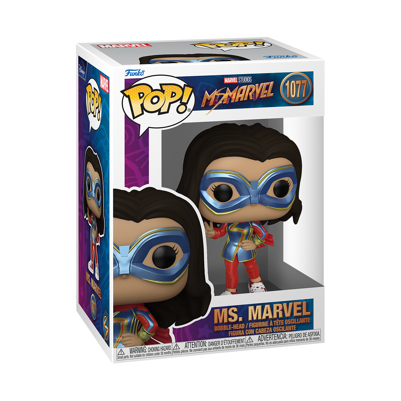 Funko Pop! Marvel Studios: Ms. Marvel - Ms. Marvel with Peace Sign