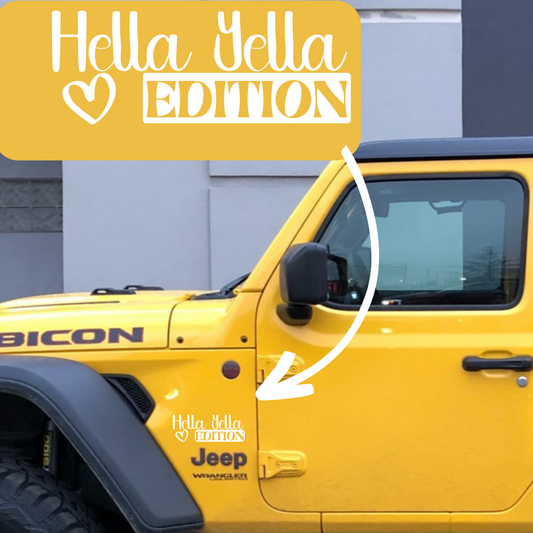 Hella Yella Edition Badge