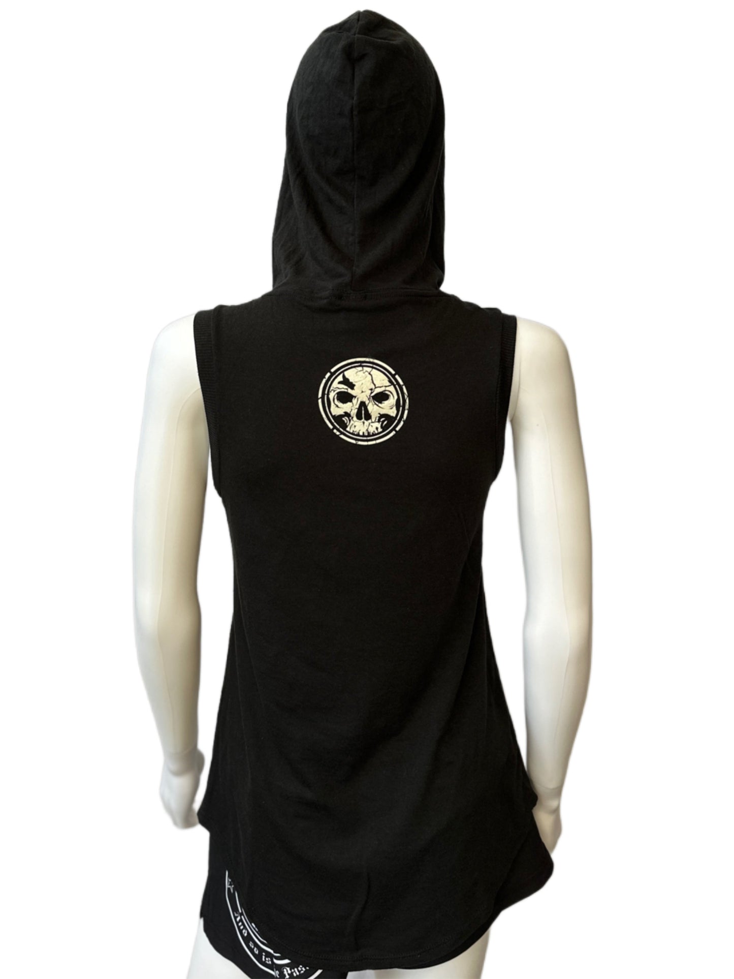 Women's Black Never Broken Sleeveless Hoodie