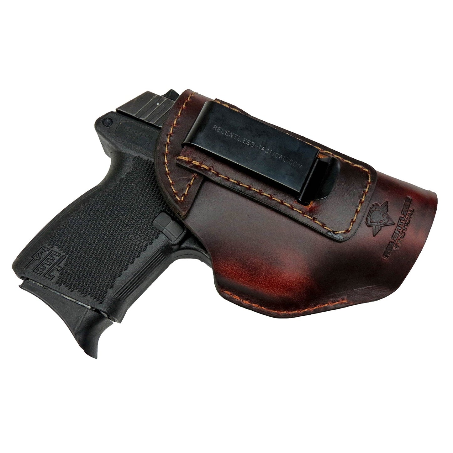 The Defender Leather IWB Holster - Fits Ruger LCP, LCP2, Sig P238, P290, S&W Bodyguard .380 and Most .380's - Lifetime Warranty - Made in USA