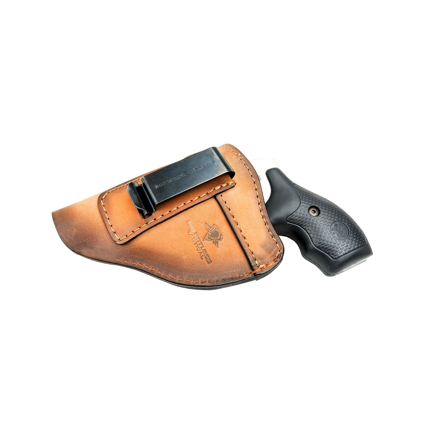 The Defender Leather IWB Holster - Fits Snub Nose Style Revolver - Lifetime Warranty - Made in USA