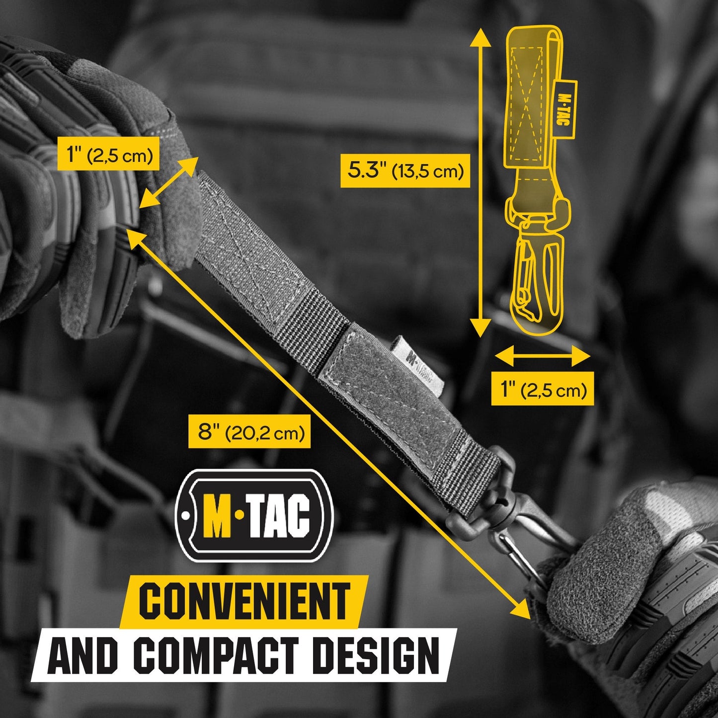 M-Tac Key Holder for Belt with Carabiner Key Clip