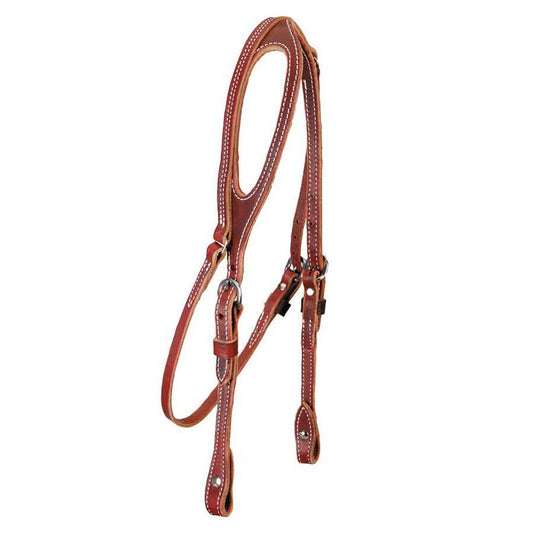 Doubled & Stitched Latigo One Ear Headstall