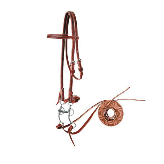 Browband Bridle with Tom Thumb Bit Set