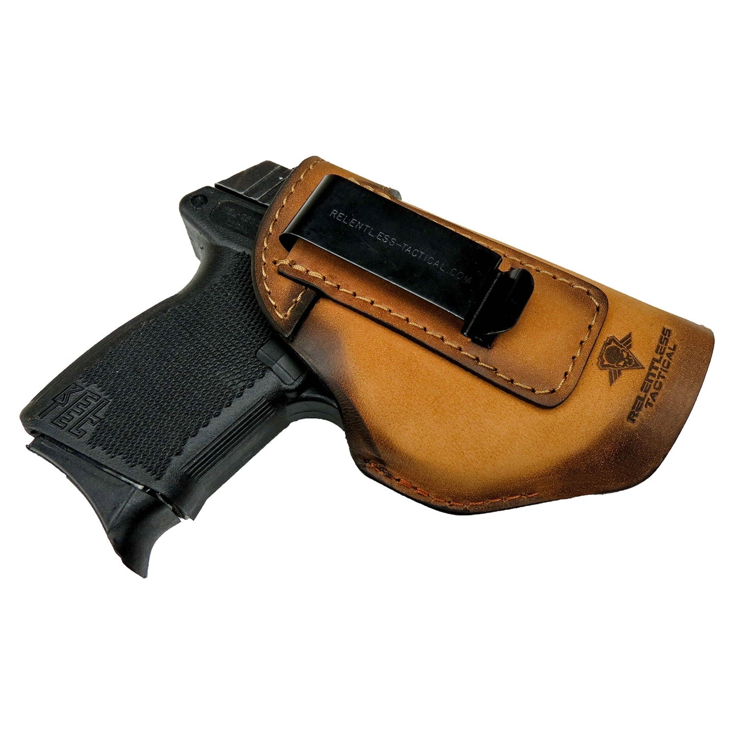 The Defender Leather IWB Holster | Fits Glock 42 | P365 | Hellcat | Lifetime Warranty | Made in USA