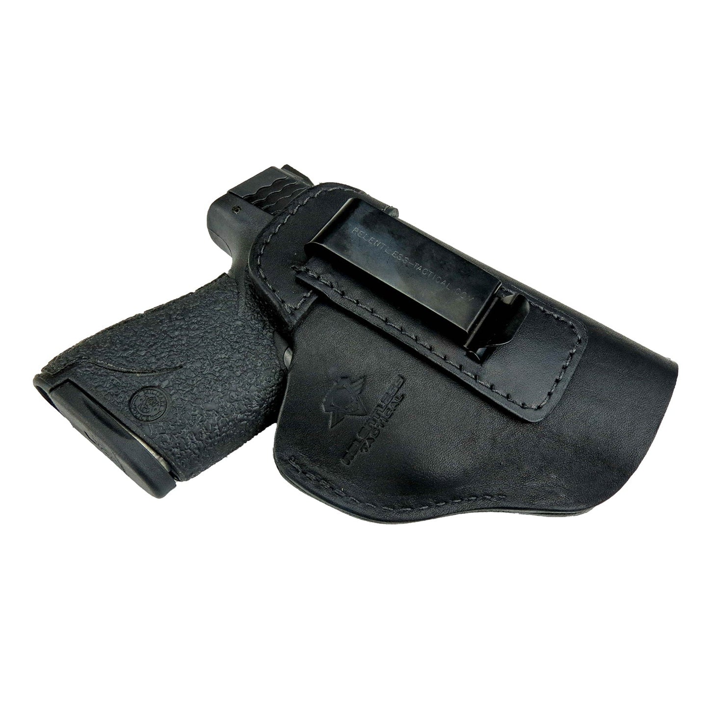 The Defender Leather IWB Holster - S&W Shield/Glock/XD Handguns - Lifetime Warranty - Made in USA