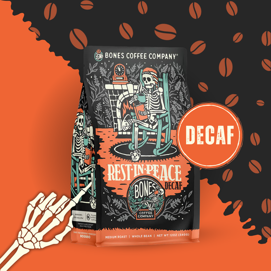 "Rest-In-Peace" Decaf Coffee | 12oz | Whole Bean & Ground