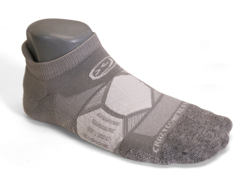 Cool Grey - Elite Running Socks