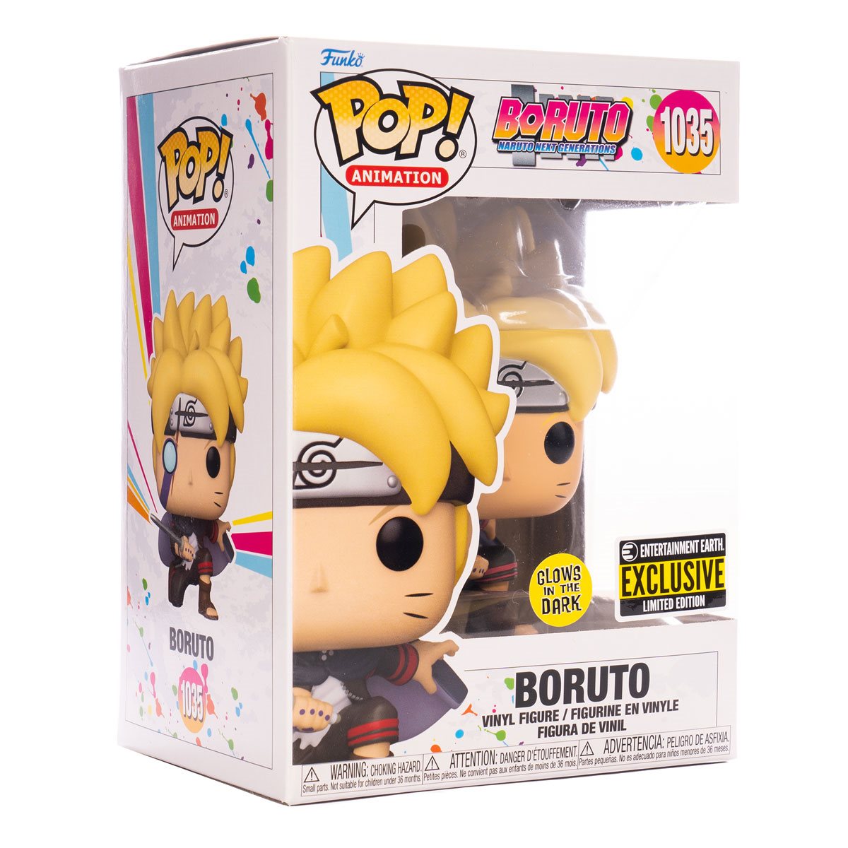 Funko Pop! Animation: Boruto with Marks Glow-in-The-Dark Entertainment Earth Exclusive