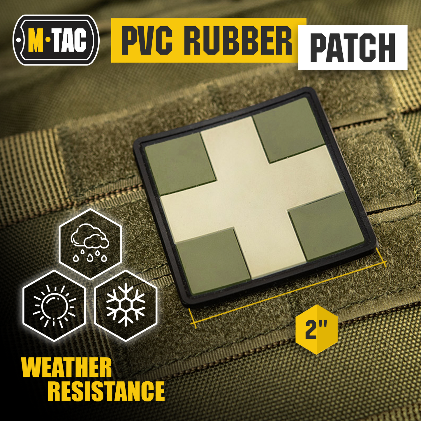 M-Tac patch Medic Cross Square PVC