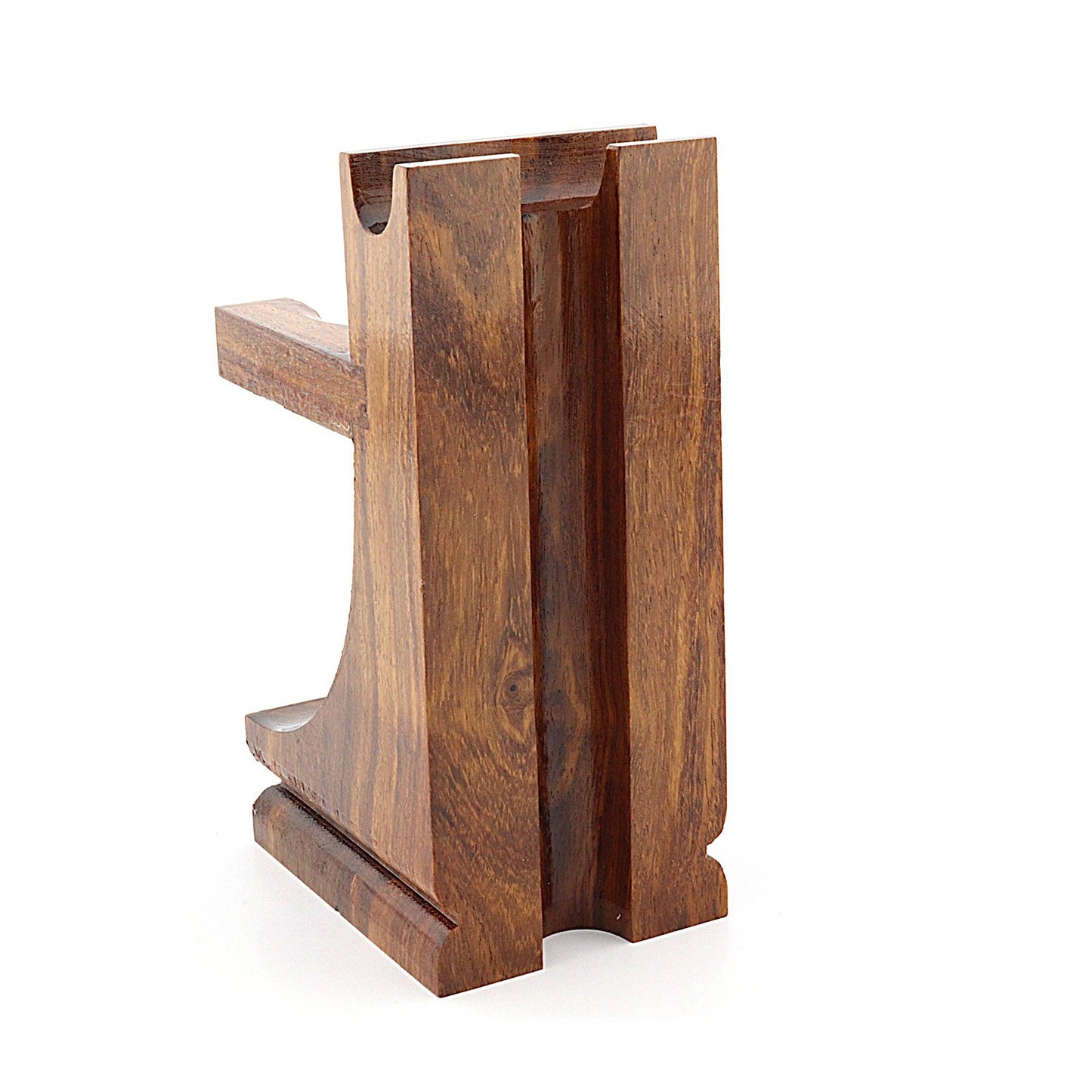 Wooden Shaving Razor and Shaving Brush Stand/Holder