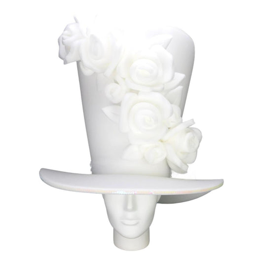 White Roses Bride Hat