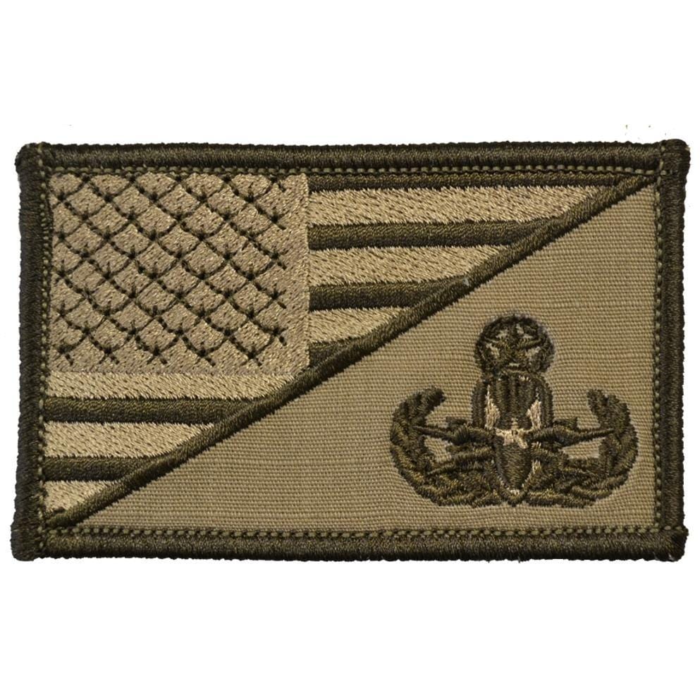 EOD MASTER Explosive Ordnance Disposal USA Flag - 2.25x3.5 Patch