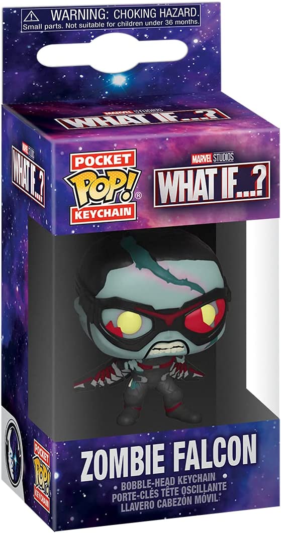 Funko Pop! Keychain Marvel What If? - Zombie Falcon Vinyl Figure