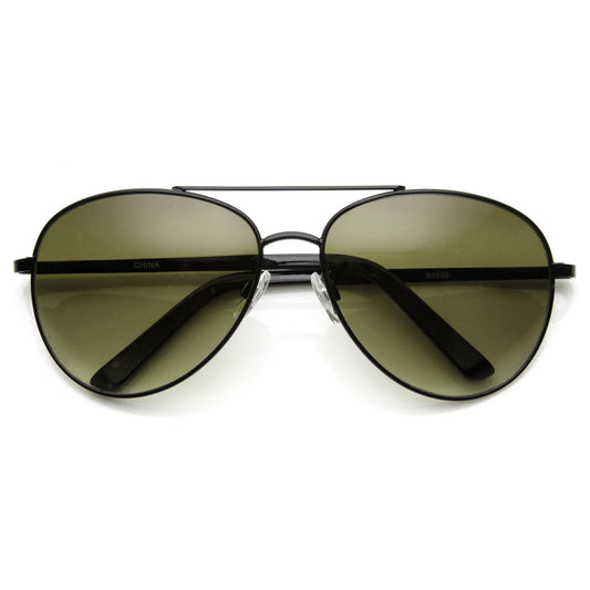 Large Round Full Metal Aviator Sunglasses 1373 58mm