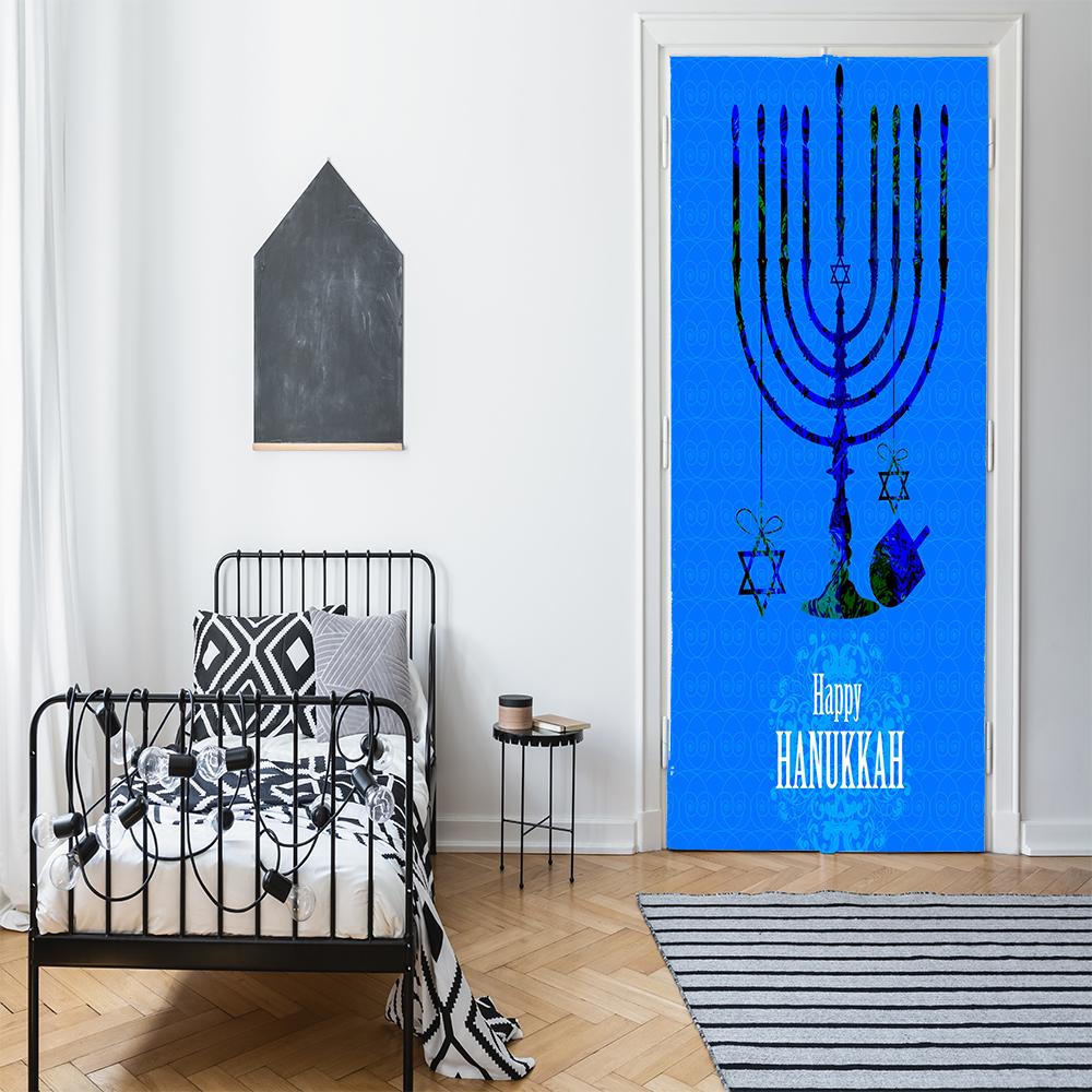 Happy Hanukkah Menorah Candles