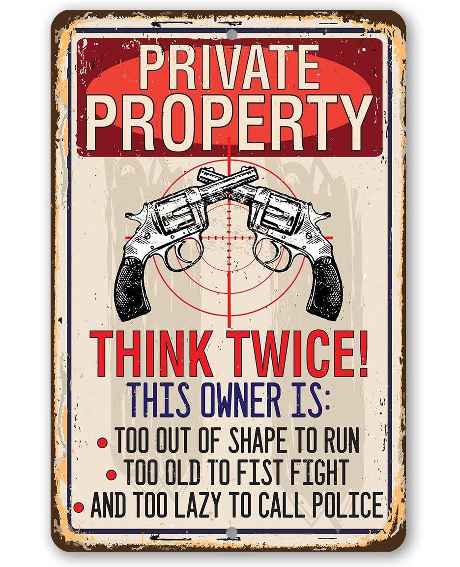 Private Property - Metal Sign