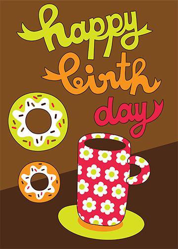 Happy Birthday Coffee & Donuts