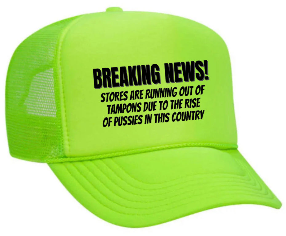 Breaking News Trucker Hat