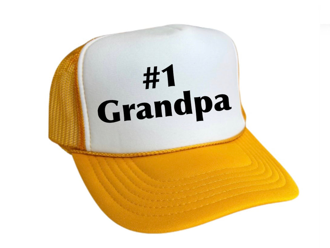 #1 Grandpa Trucker Hat