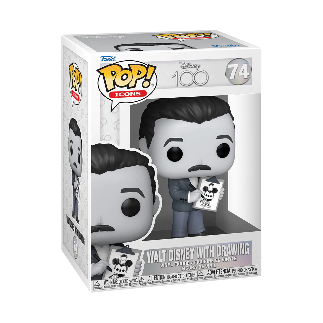 Funko Pop! Icons: Disney 100th - Walt Disney with Drawing