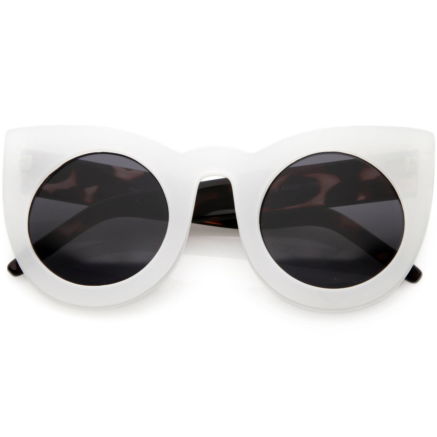 Oversize Round Circle Pointed Cat Eye Sunglasses 9180