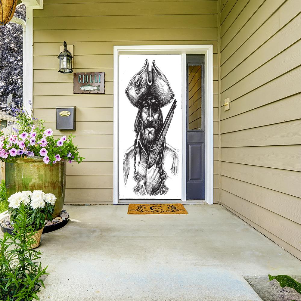 Blackbeard Pirate Door