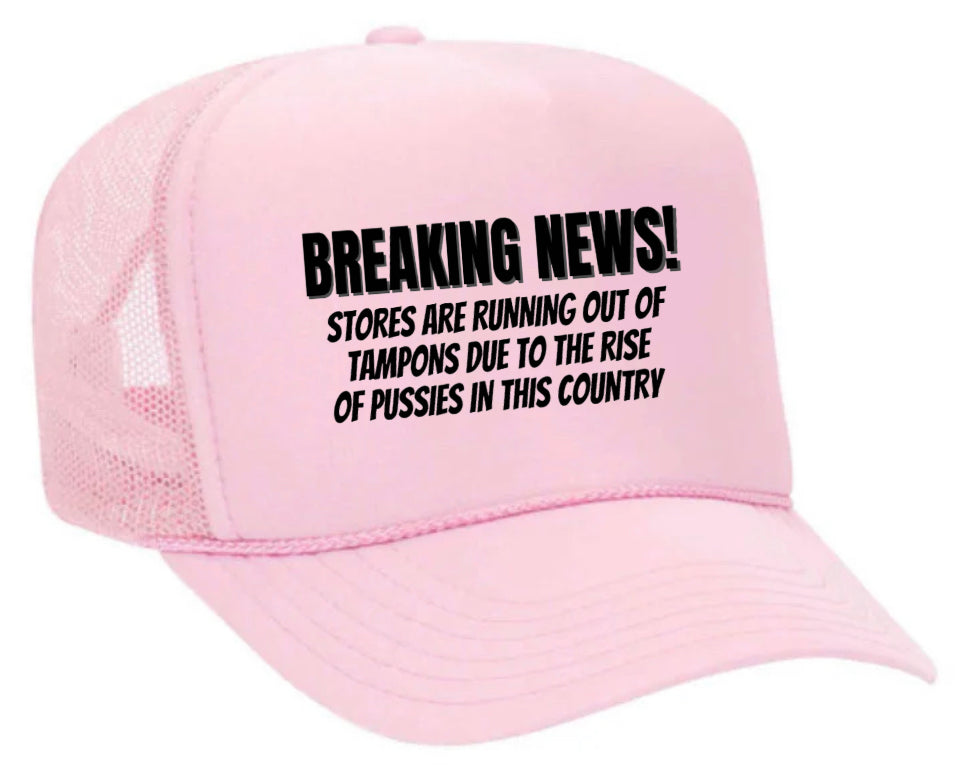 Breaking News Trucker Hat