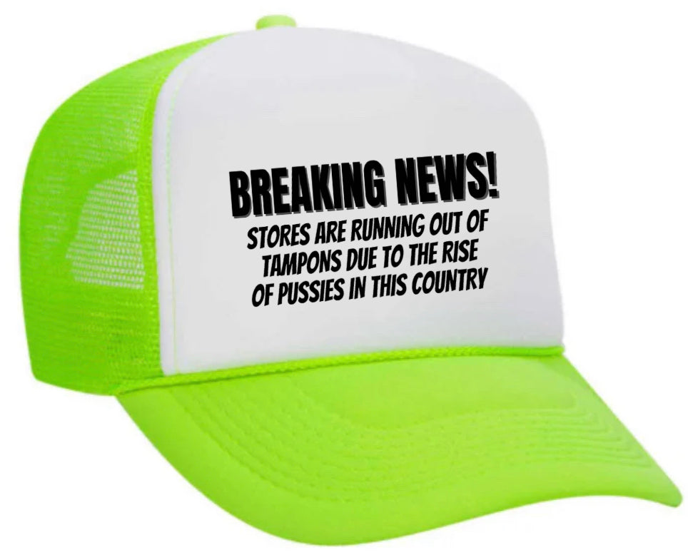 Breaking News Trucker Hat