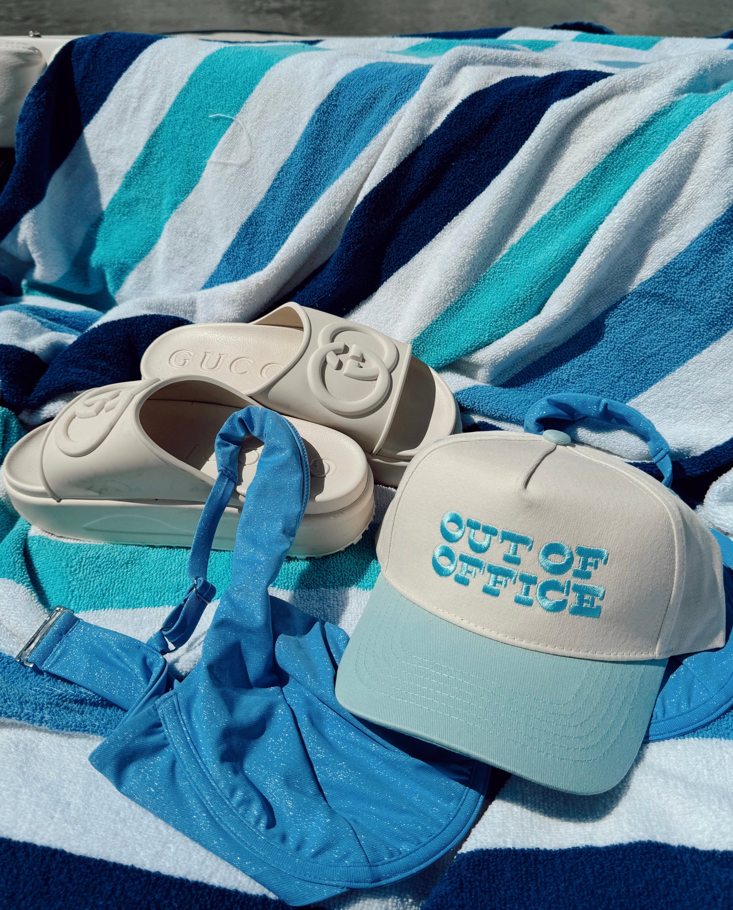 Out of Office - Baby Blue Vintage Trucker Hat