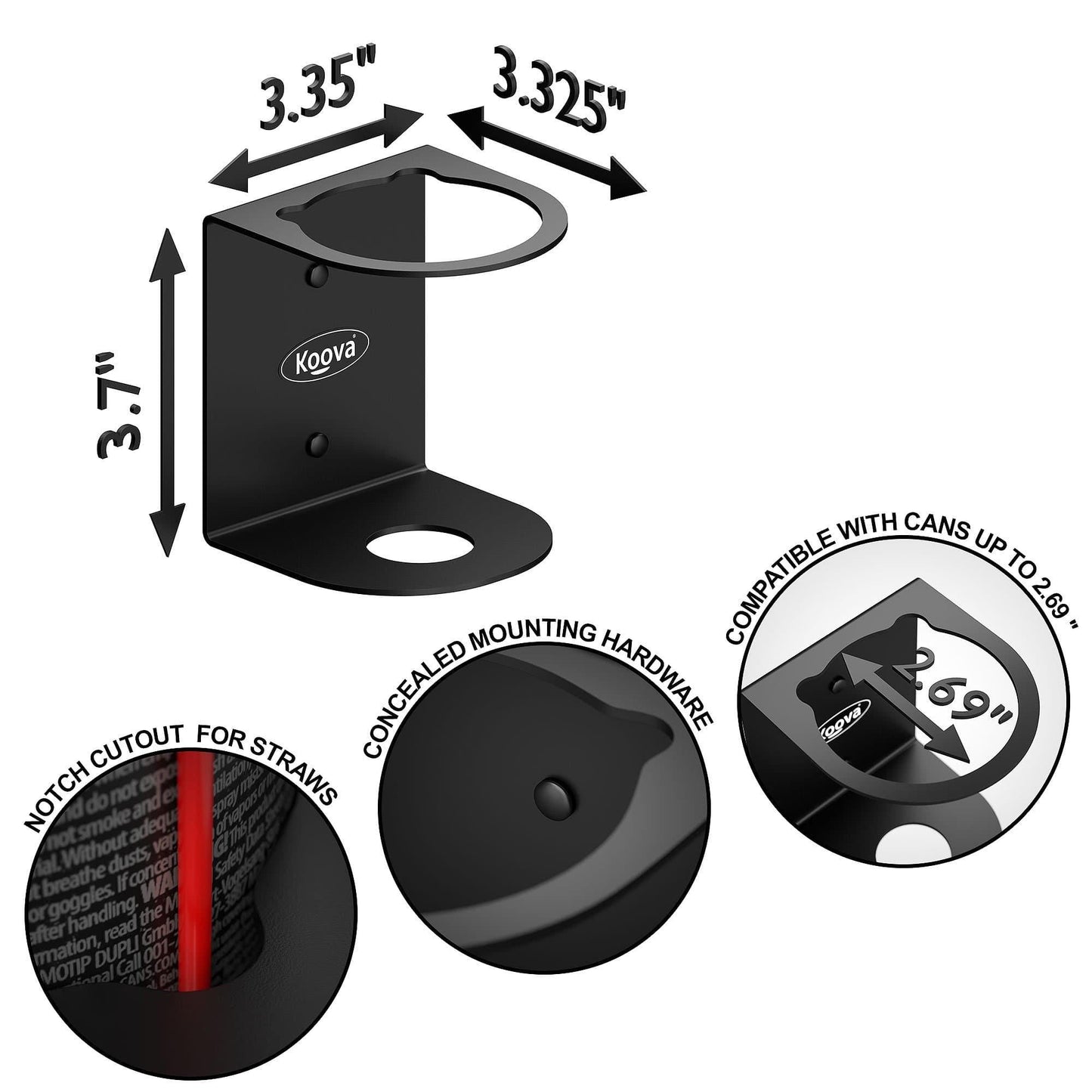 Aerosol Spray Can Holder - 1 Can