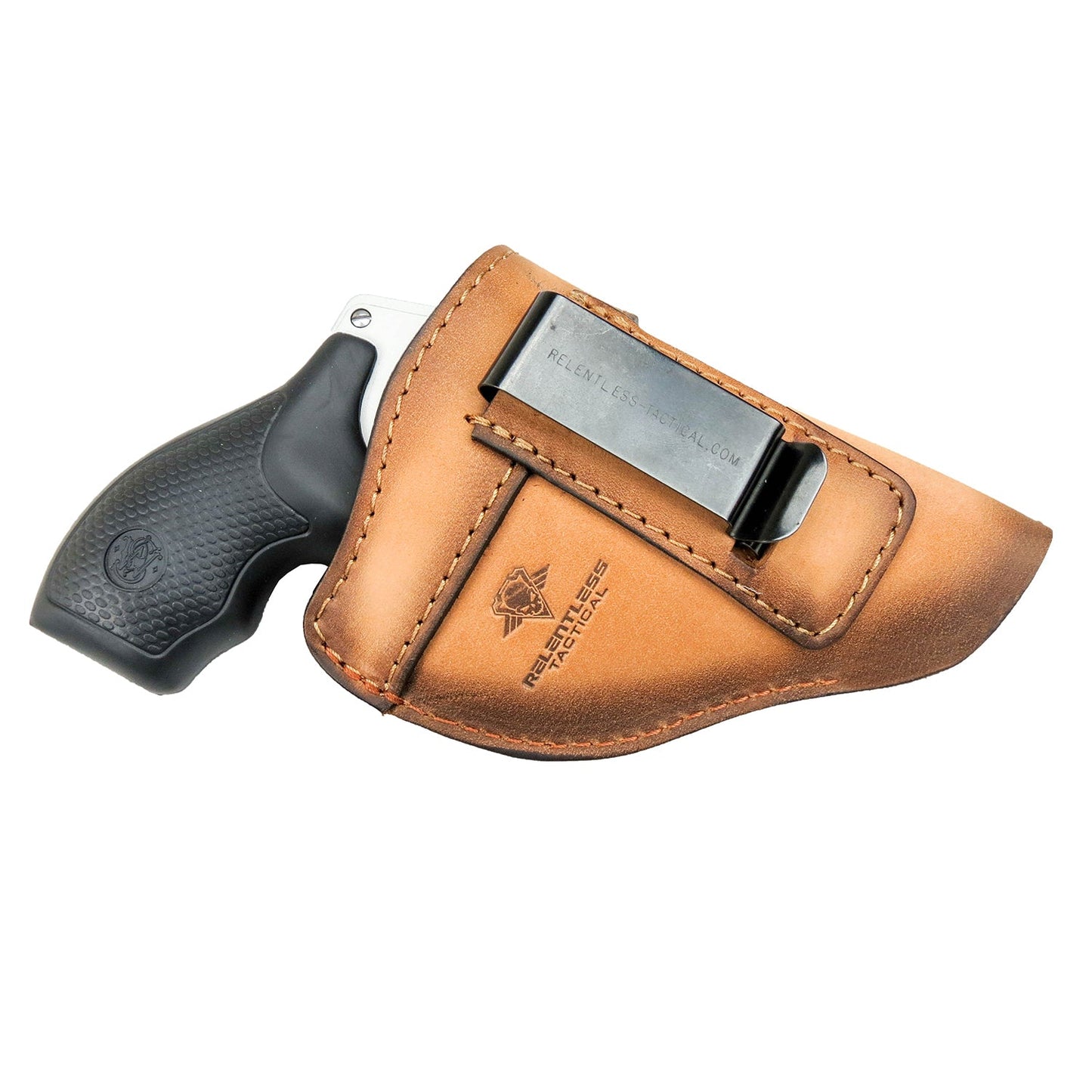 The Defender Leather IWB Holster - Fits Snub Nose Style Revolver - Lifetime Warranty - Made in USA