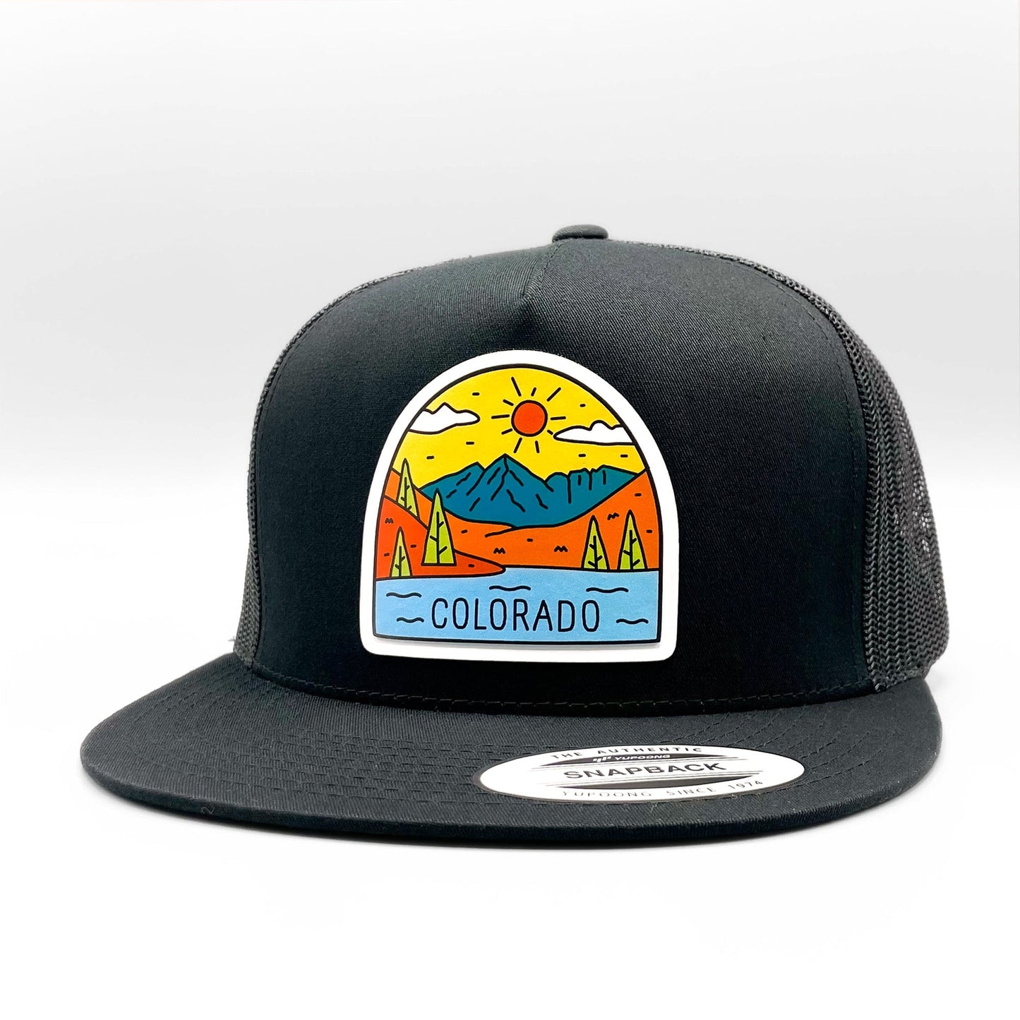 Colorado Mountain Scene Retro Trucker