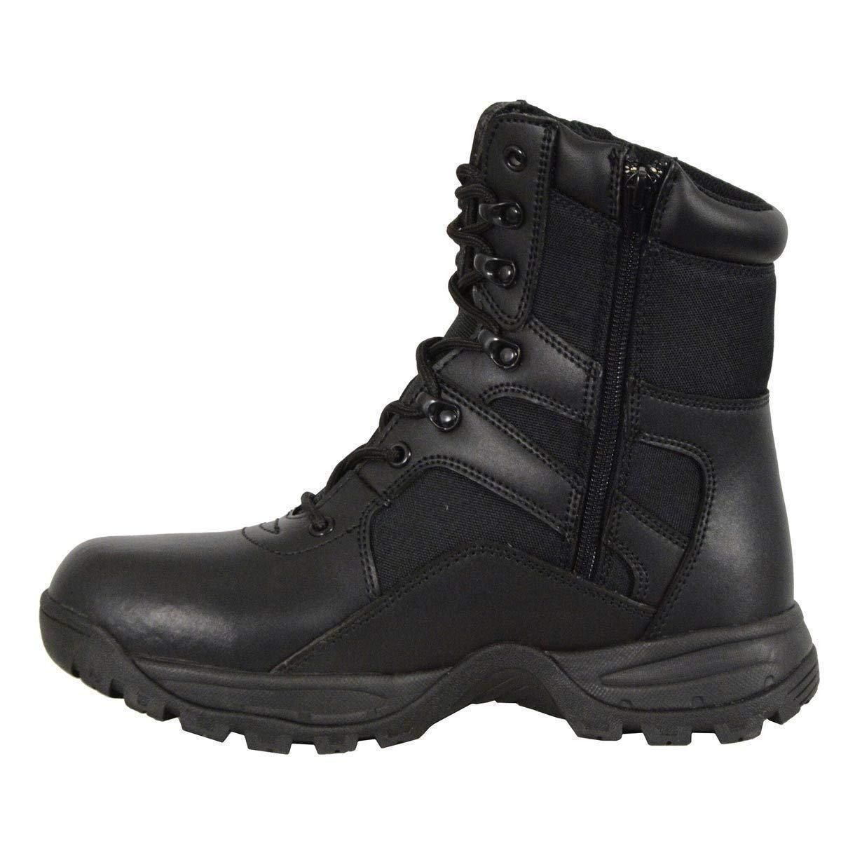 Milwaukee Leather MBM9105 Men's 9-Inch Black Leather Swat Style-Tactical Lace-Up Motorcycle Biker Boots