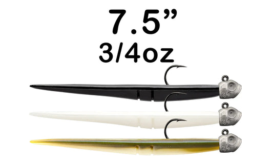 7.5" 3/4oz Pre-Rigged Slug-Go