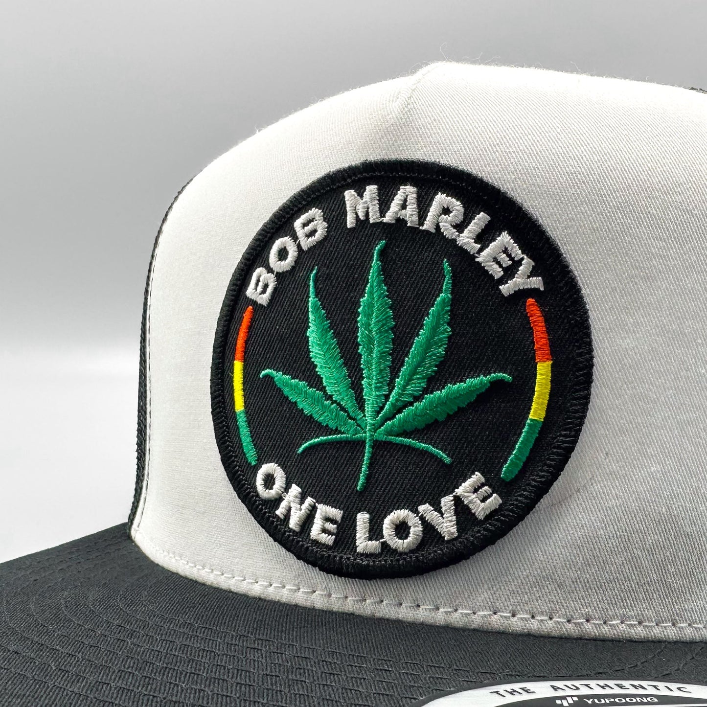 Bob Marley One Love Marijuana 420 Trucker Hat