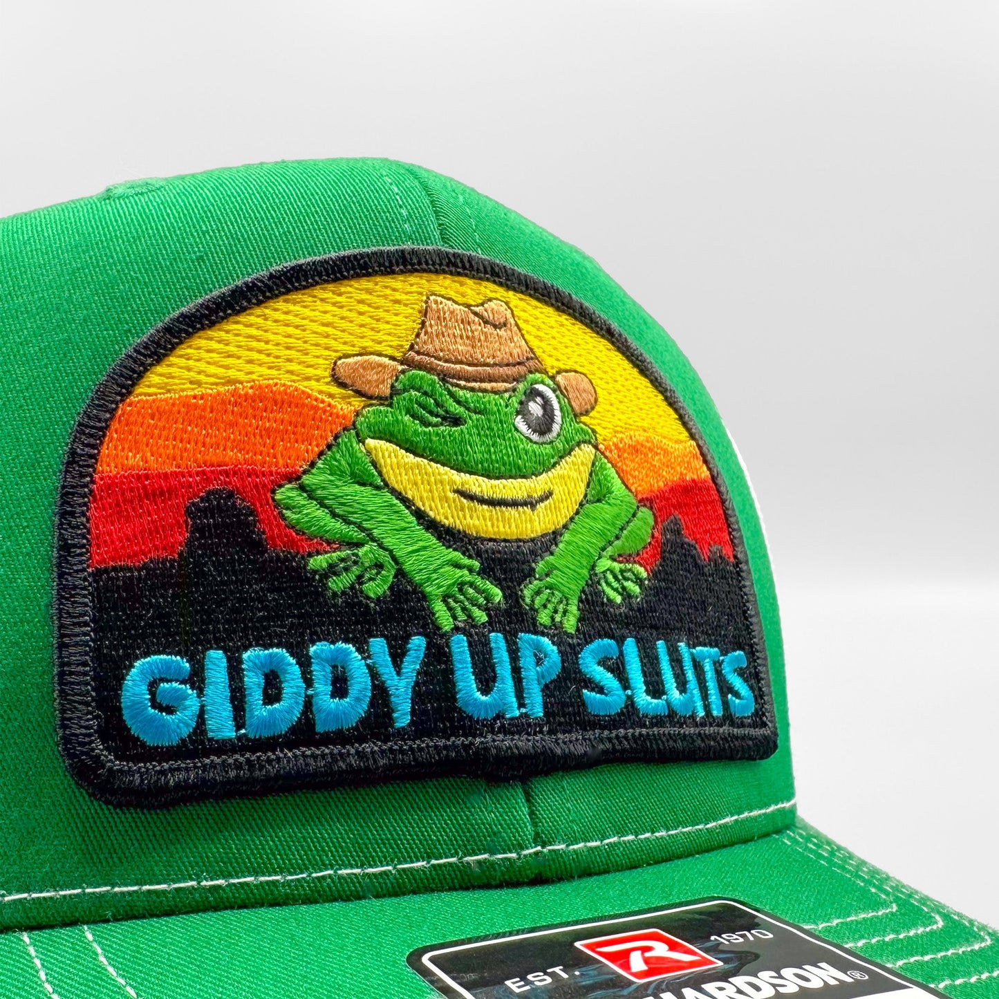 Giddy Up Sluts Funny Vintage Truckers Original Hat