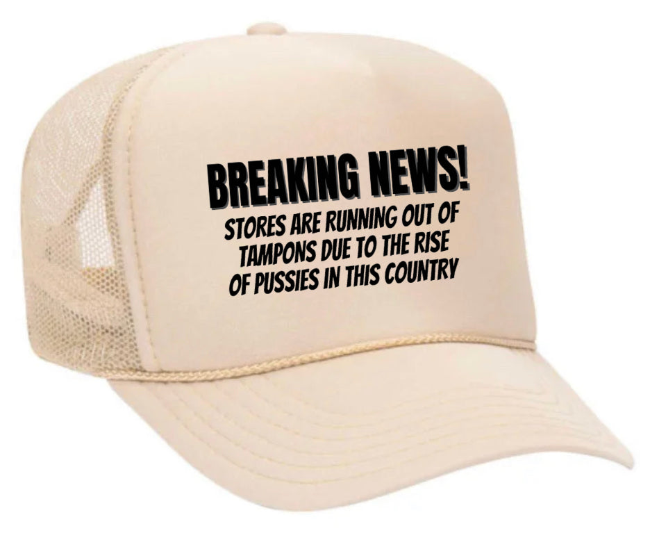 Breaking News Trucker Hat