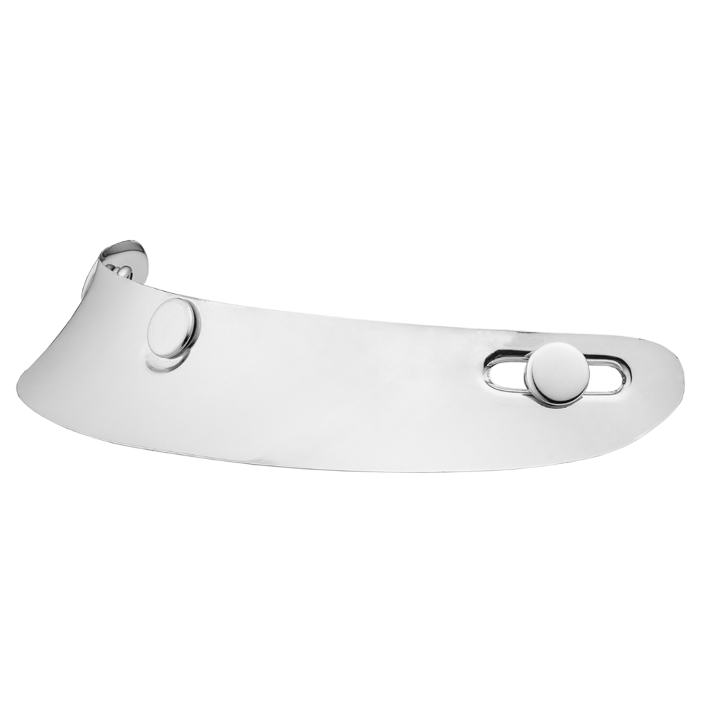 Mini Scoop Visor- Chrome