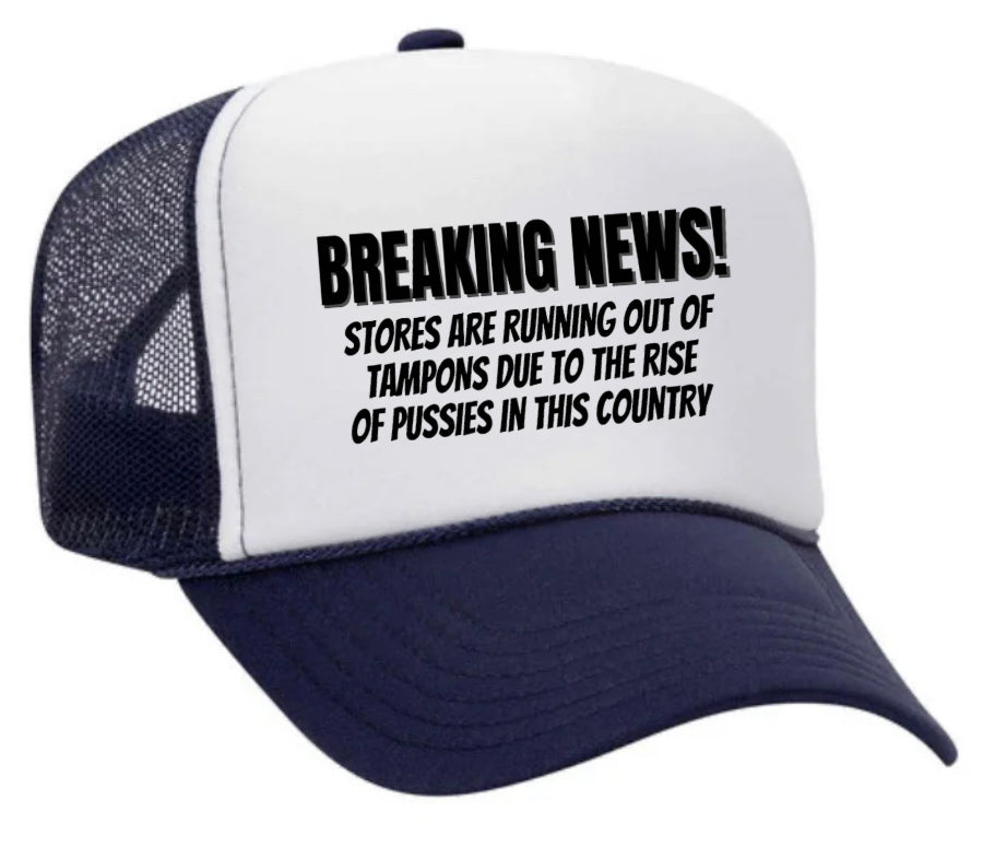 Breaking News Trucker Hat