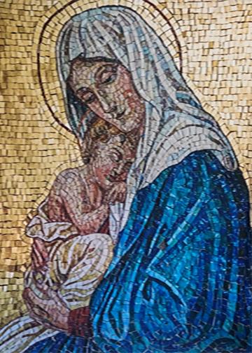 Mosaic of Virgin Mary