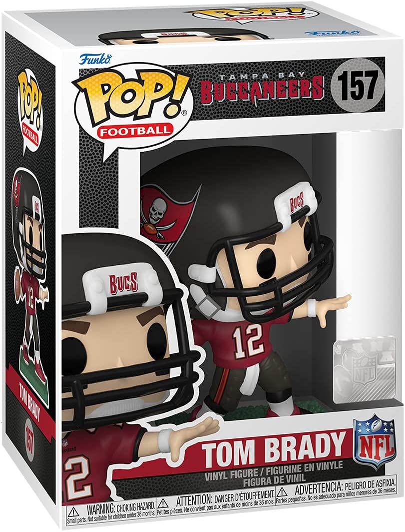 Funko Pop! NFL Buccaneers - Tom Brady (Home Uniform) Vinyl Figure