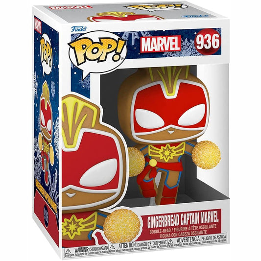 Funko POP! Marvel: Holiday Captain Marvel Vinyl Figure