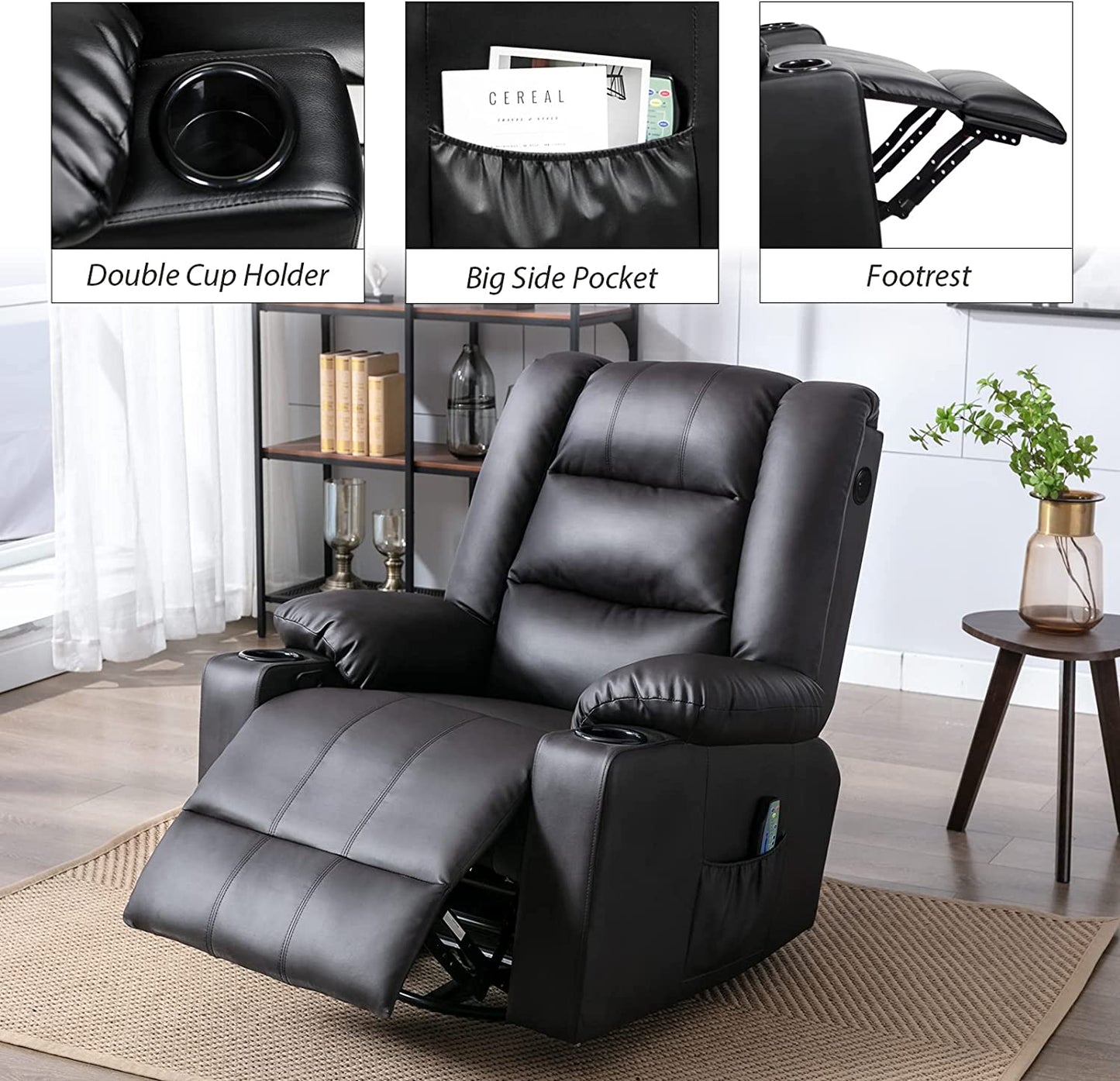 Massage Recliner Chair with Speaker H7237MP