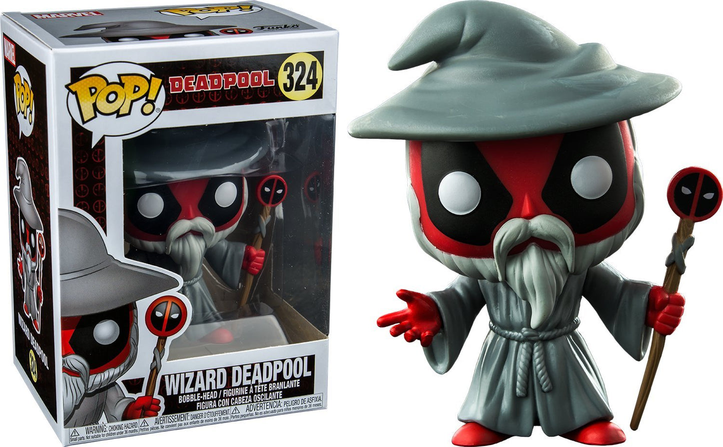 Funko Pop! Marvel: Wizard Deadpool Vinyl Action Figure