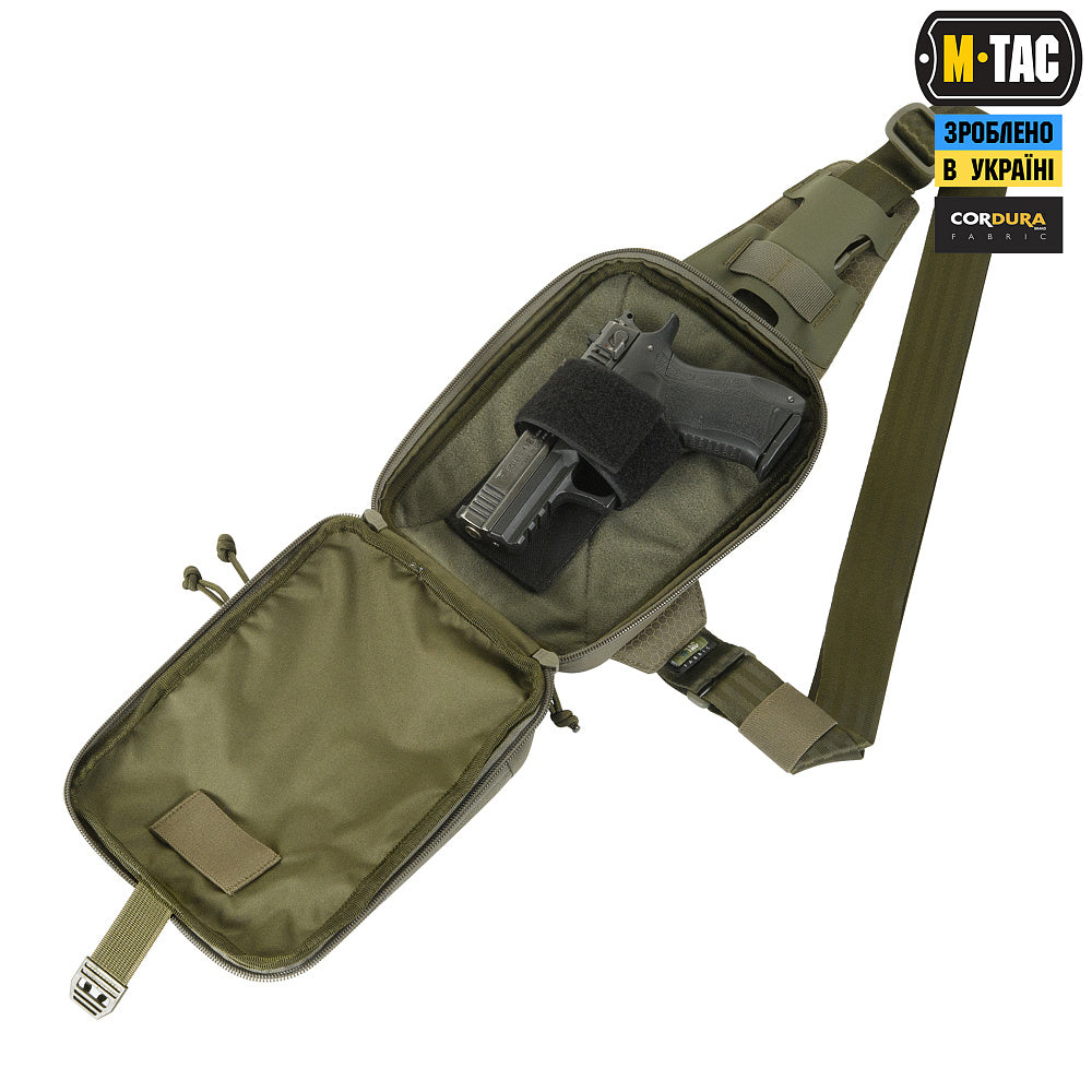 M-Tac Sling Pistol Bag with Loop Panel