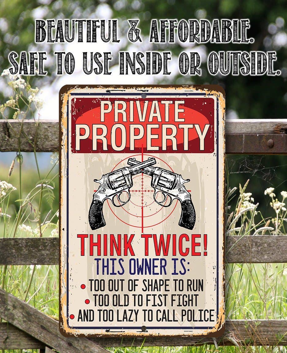 Private Property - Metal Sign