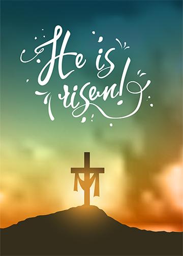 He Is Risen Cross