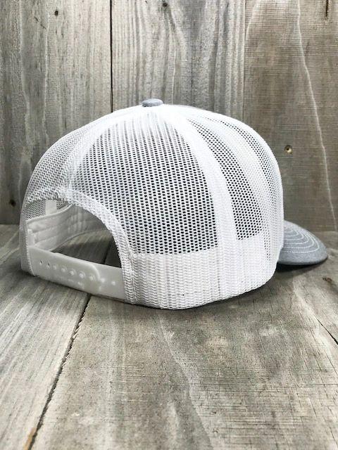 Heather Grey - White Mesh Back - The Original Trucker Hat