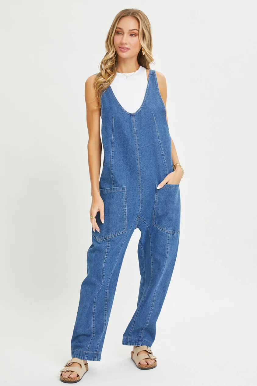 Slouchy Denin Jumpsuit